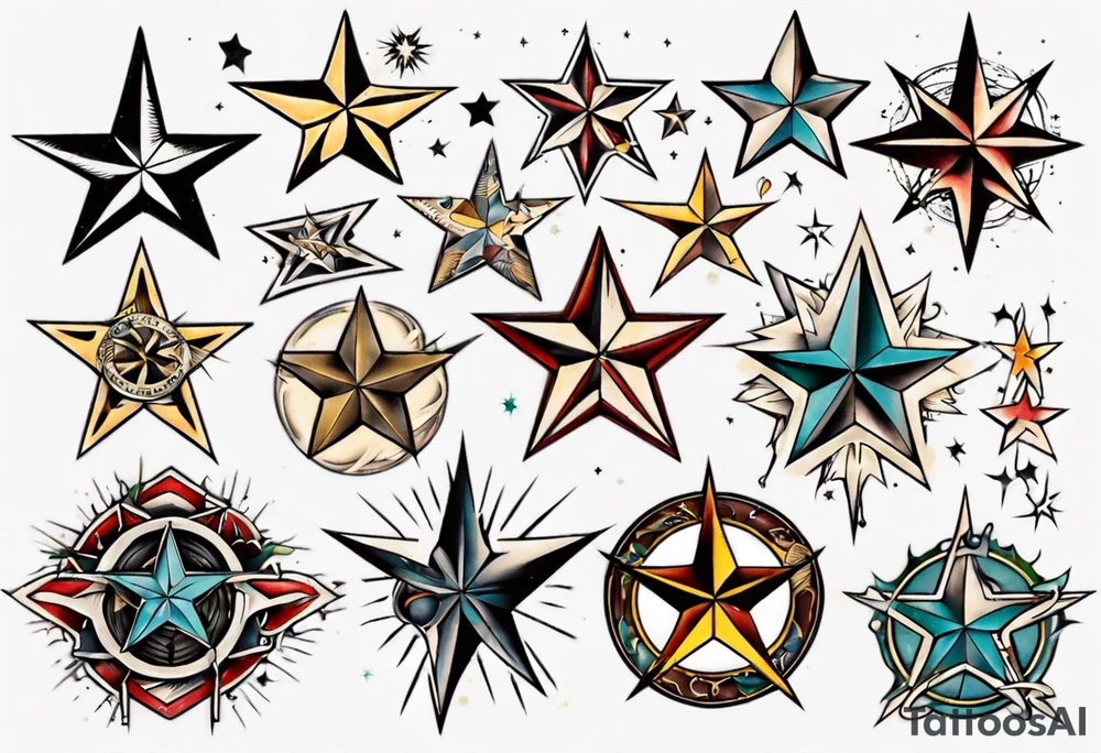 Star tattoo tattoo idea