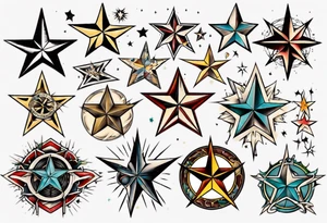 Star tattoo tattoo idea