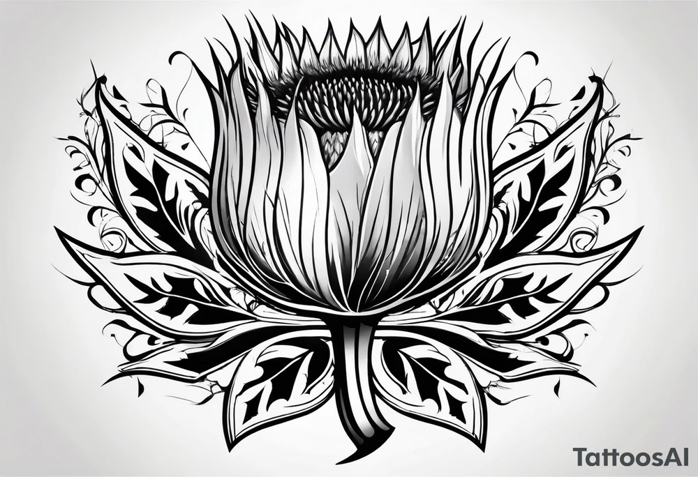 Scottish thistle tattoo idea