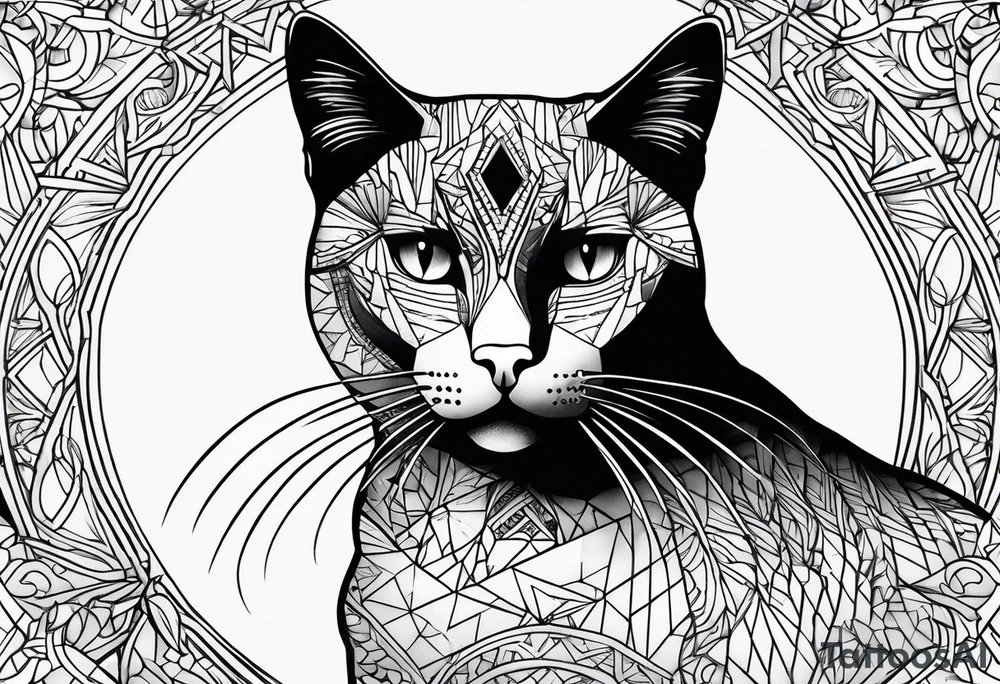 Black Cat tattoo idea