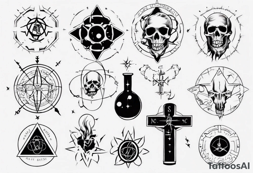 Combine science with Jesus, not satanic
No skulls tattoo idea Combine science with Jesus, not satanic
No skulls tattoo idea