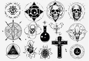 Combine science with Jesus, not satanic 
No skulls tattoo idea