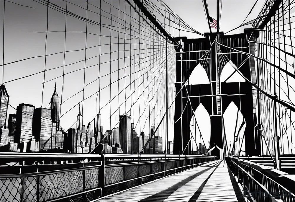 Brooklyn bridge tattoo idea