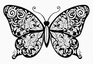 Butterfly, Ivy tattoo idea