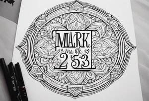 mark 9:23 bible verse tattoo idea