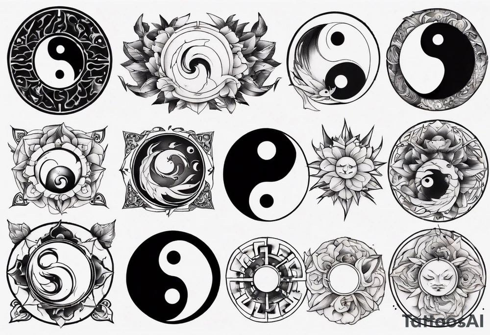 yin yang tattoo idea
