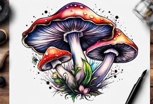 "Graceful Mushrooms" tattoo idea