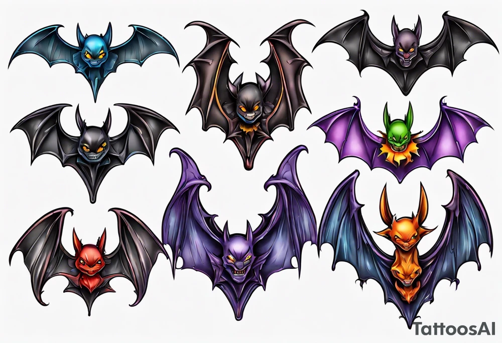 bat tattoo idea