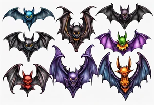bat tattoo idea