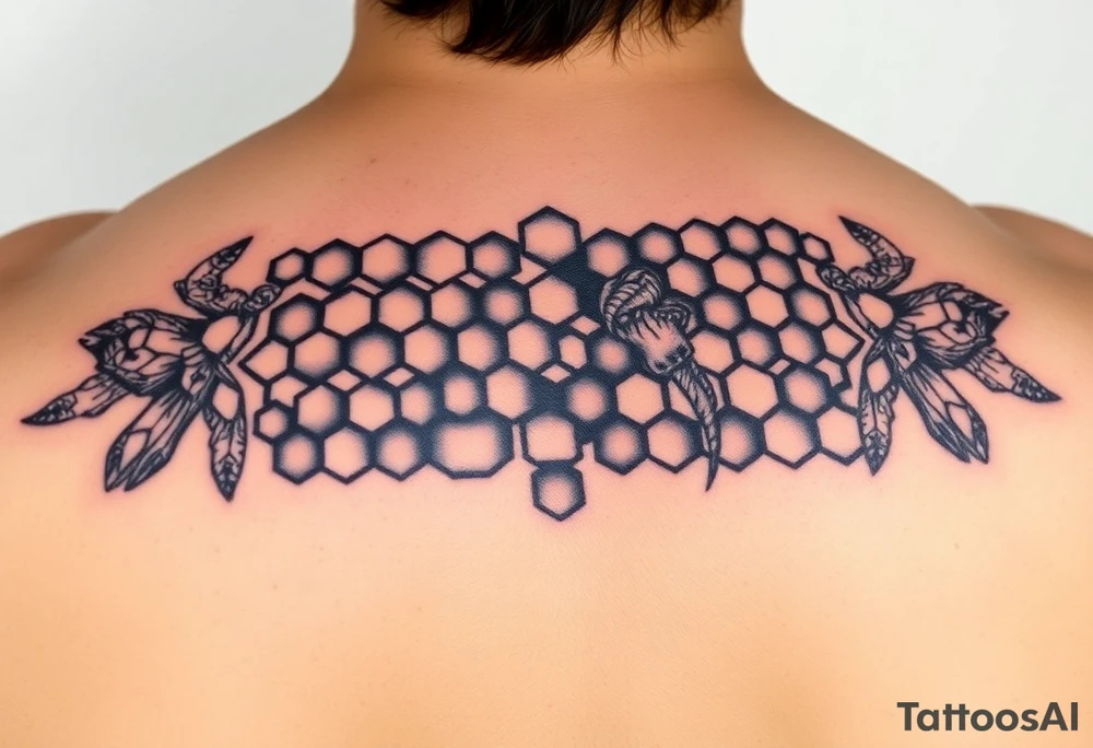 Honey comb tattoo idea