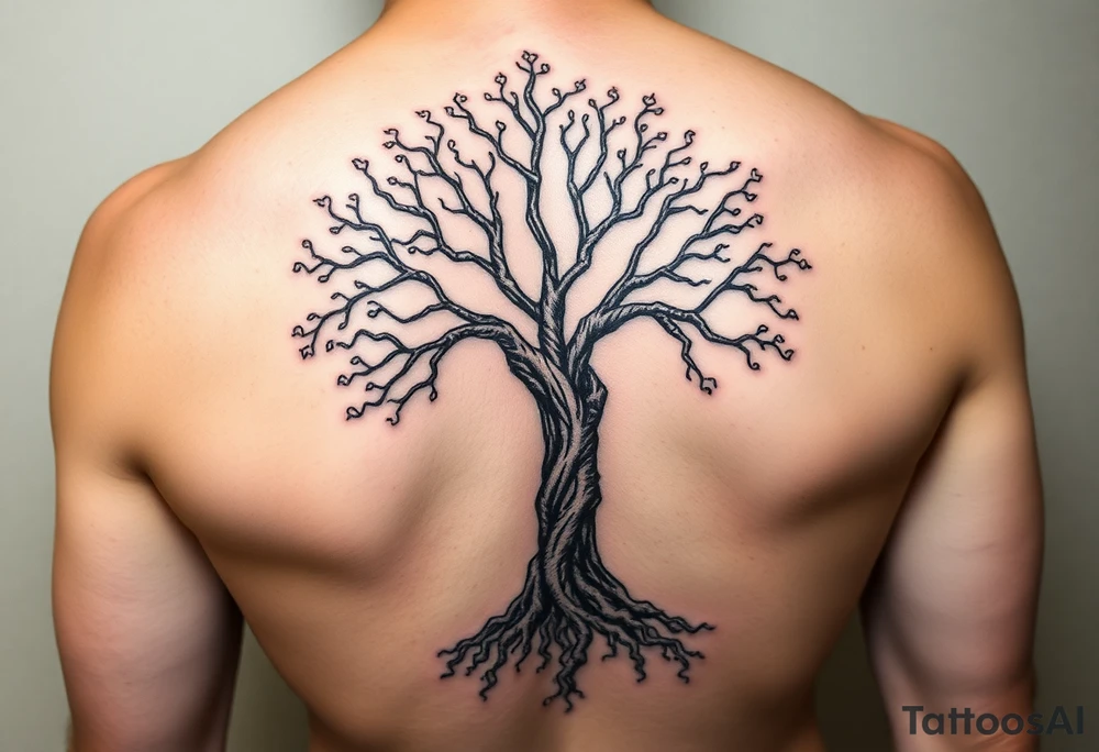 Tree of life old looking but feminine for on my calf tattoo idea