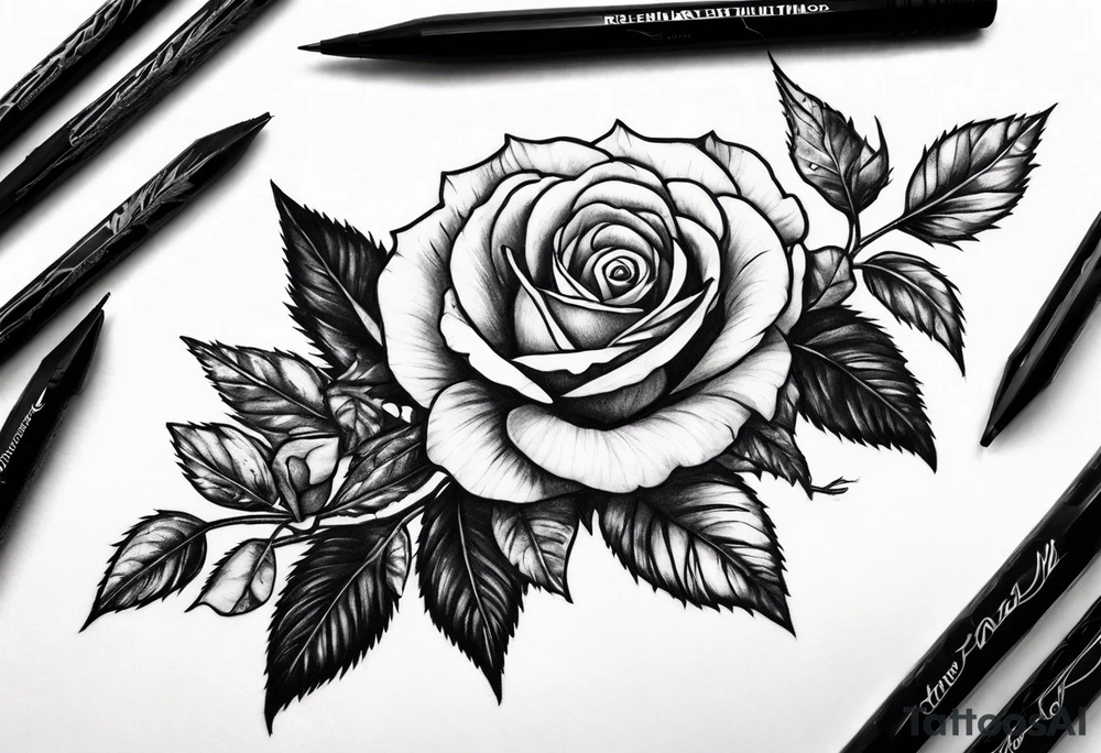 roses and thorns tattoo idea