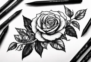 roses and thorns tattoo idea