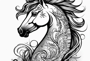 sea horse tattoo idea