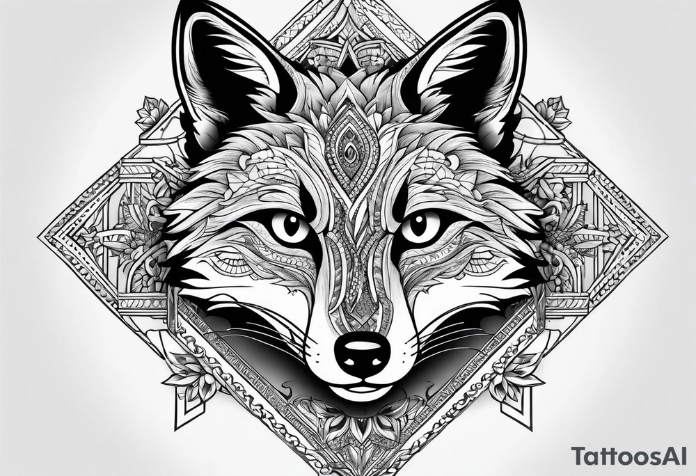 strength, small, nuanced, fox, elegant, armenian tattoo idea