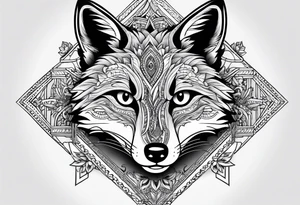 strength, small, nuanced, fox, elegant, armenian tattoo idea