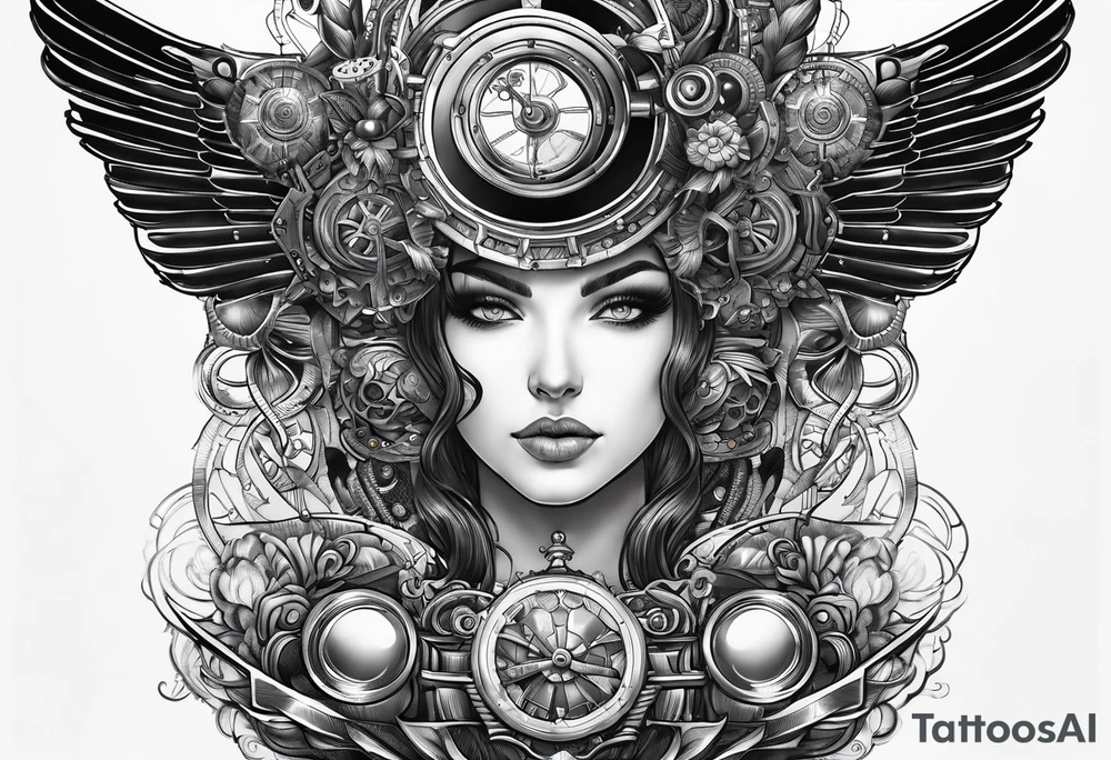 Steampunk ictheus tattoo idea
