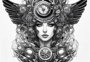 Steampunk ictheus tattoo idea