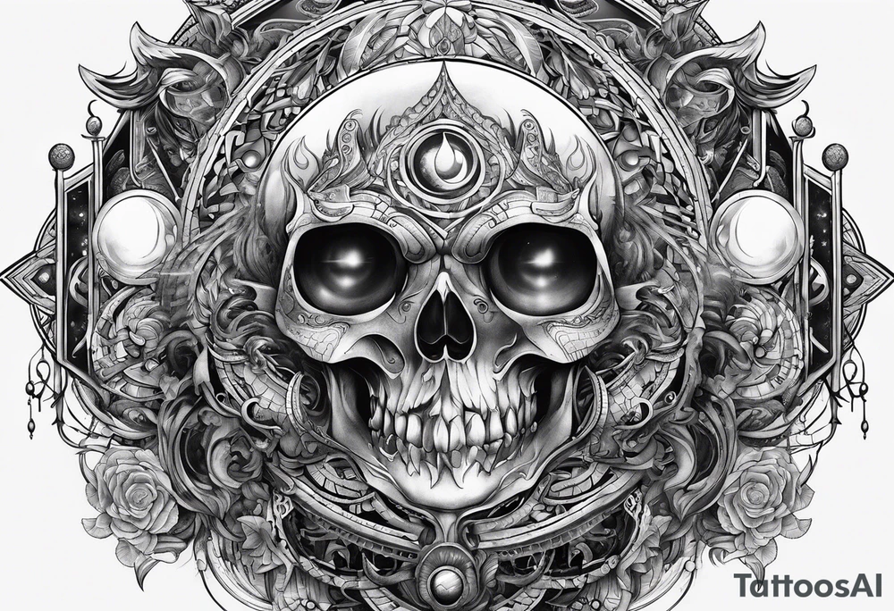 sacred moon tattoo idea