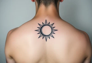 sun and moon together tattoo idea
