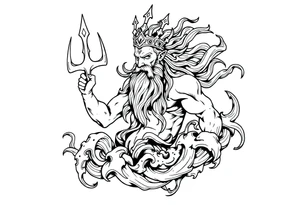 god of sea tattoo idea