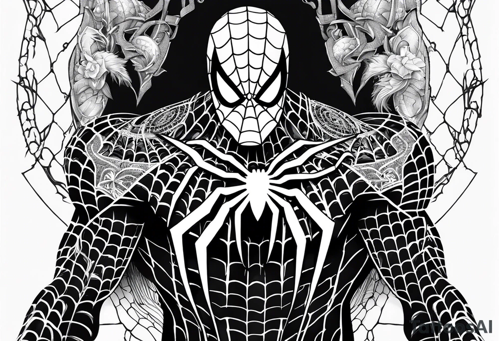 Spider-Man, darkness, animal tattoo idea
