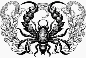 scorpio tattoo idea