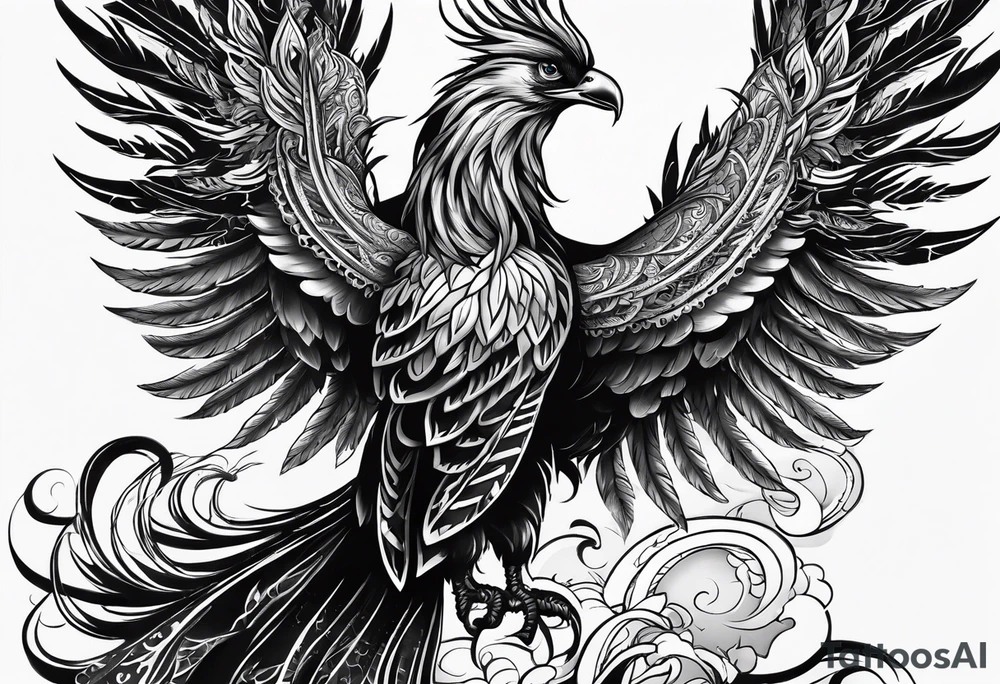 masculine phoenix with the words rise up in spite of the ach tattoo idea masculine phoenix with the words rise up in spite of the ach tattoo idea