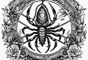 Scorpion+trident tattoo idea