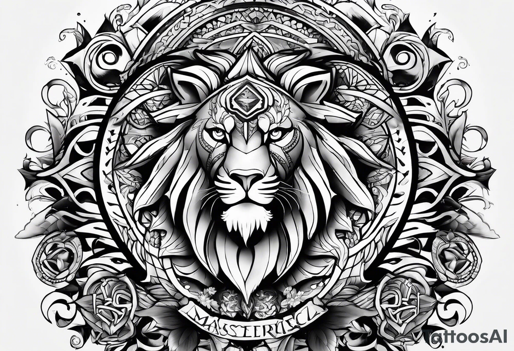 Strength and power tattoo idea