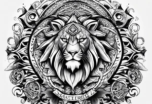 Strength and power tattoo idea