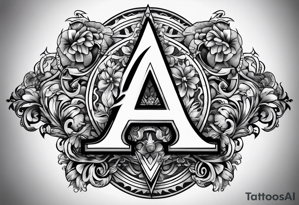 five letter a's tattoo idea