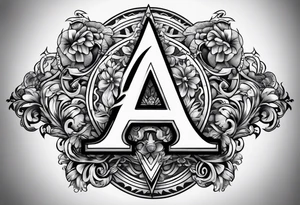 five letter a's tattoo idea