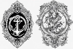 So i have anchor on my chest, i want tattoo that will remake it, ideas are: demon and angel style with some aesthetic lines. tattoo idea