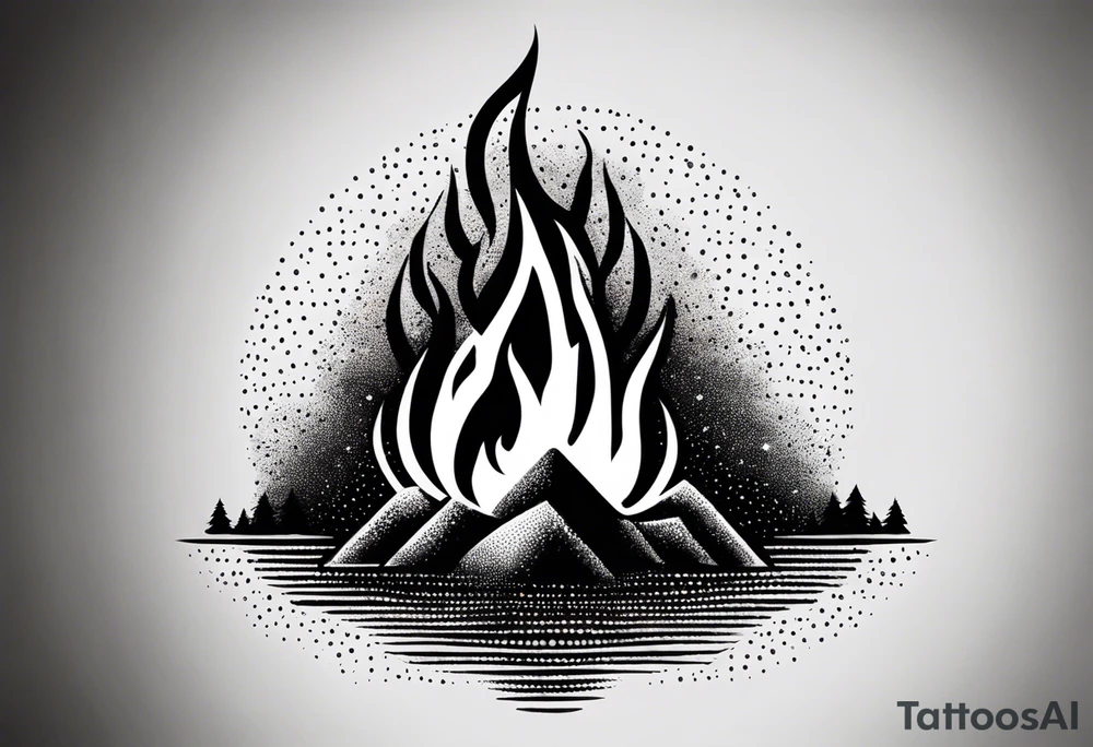 bonfire tattoo idea