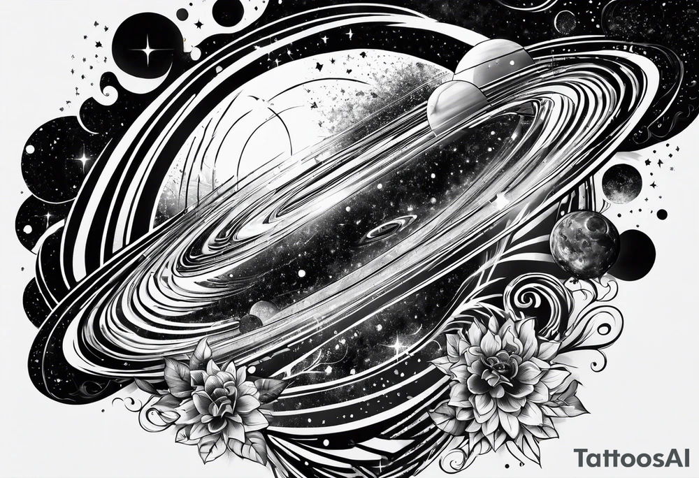 Galaxy shoulder tattoo tattoo idea