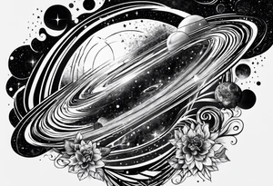 Galaxy shoulder tattoo tattoo idea