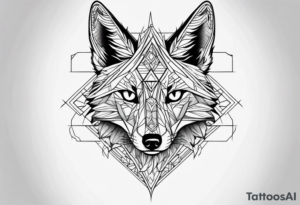 Jackal head tattoo idea