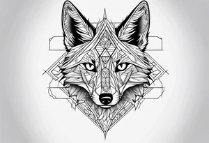 Jackal head tattoo idea