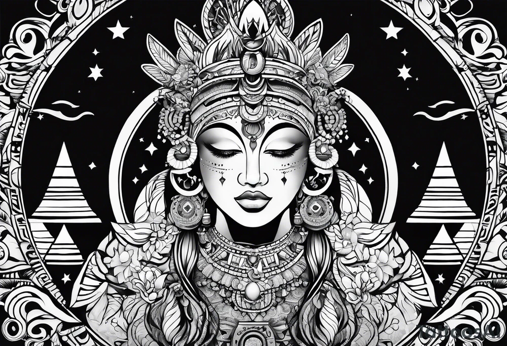 Pachamama simple tattoo idea