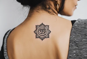 Tattoo ਨਿਰਭਉ ਨਿਰਵੈਰ written in Gurmukhi written text. tattoo idea