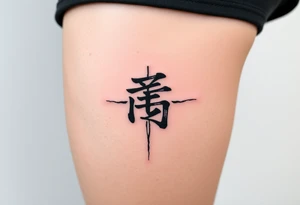 二千六年十二月三十日 in kanjis sosho thin lines tattoo idea