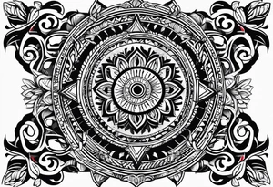 Tattoo of the island of Mauritius tattoo idea