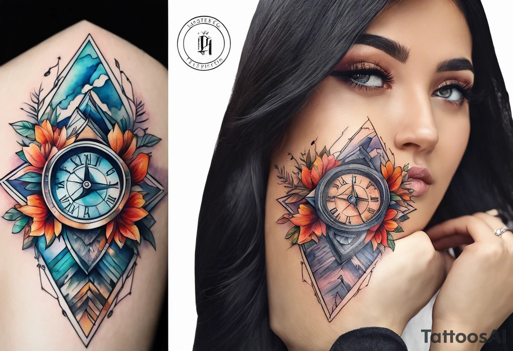 Longitude latitude tattoo idea