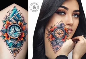 Longitude latitude tattoo idea