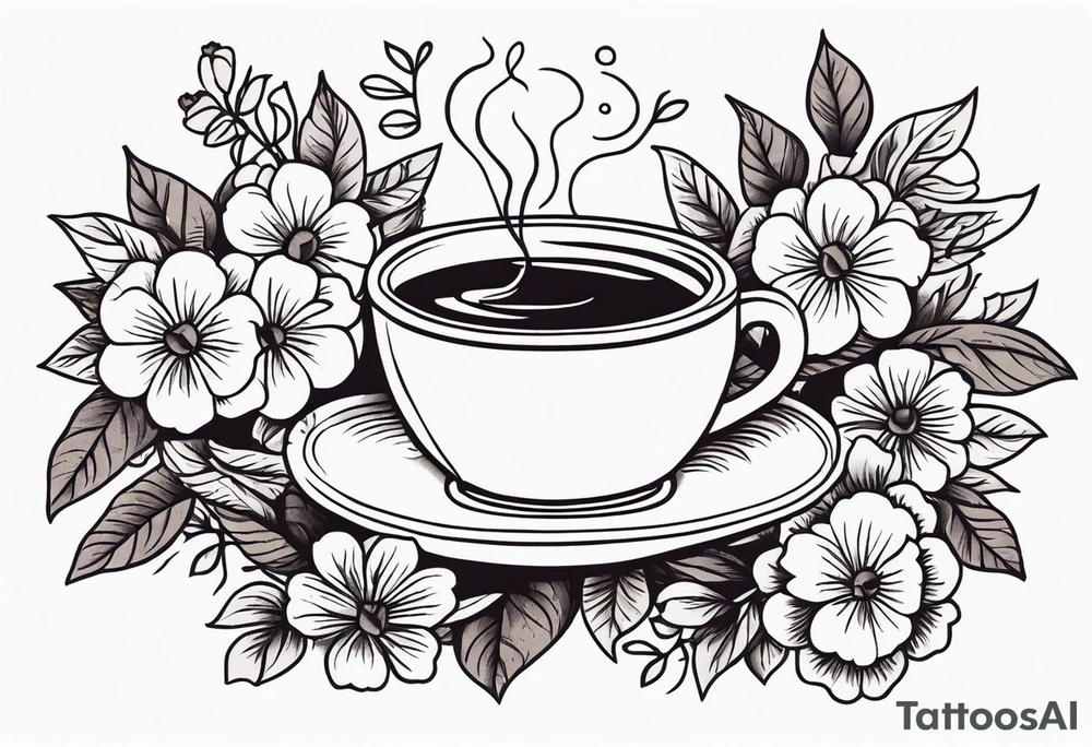 coffee
old school vintage simple traditional design surrounded by vintage flowers


bold color simple tattoo idea