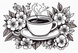 coffee
old school vintage simple traditional design surrounded by vintage flowers


bold color simple tattoo idea