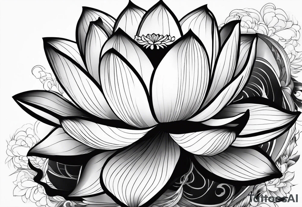 lotus flower tattoo idea