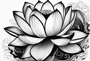 lotus flower tattoo idea