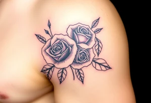 Quotes , paintbrush, roses tattoo idea